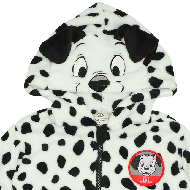 【ベビードール】１０１匹わんちゃん なりきるロンパース 8892B / 70-80cm ベビーサイズ 赤ちゃん 出産祝い 贈り物 プレゼント リンクコーデ ペアルック ベビー服 長袖 シャギーボア ボア素材 仮装 コスチューム コスプレ