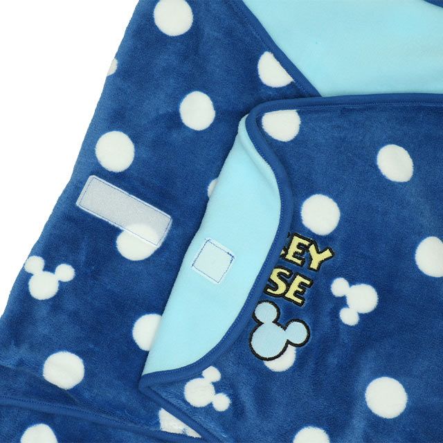 【ベビードール】プー おくるみ 8893 / ベビーサイズ 赤ちゃん 出産祝い プレゼント 贈り物 ベビー用品 内側フリース素材 外側ボア素材 防寒 フード付き 面ファスナー留め