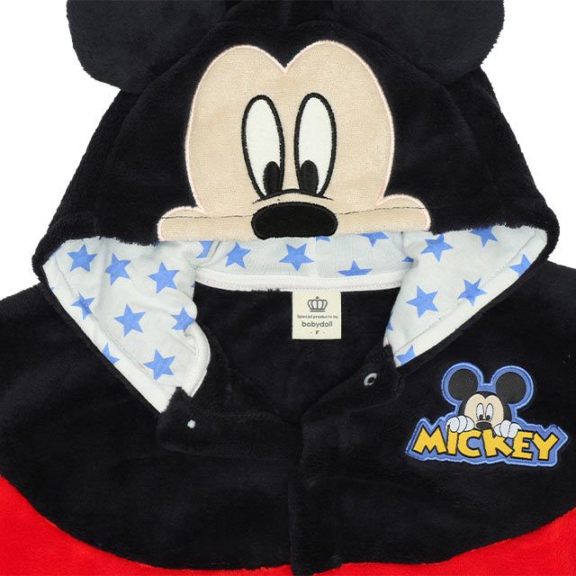 【ベビードール】ミッキー キャラクターポンチョ 8894