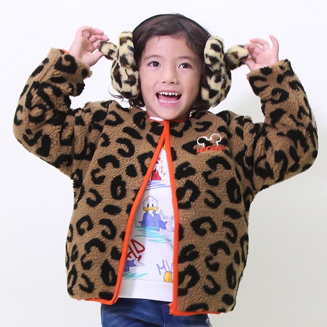 東京ディズニーリゾート イヤーマフ ヒョウ柄ピンク ディズニー ヒョウ