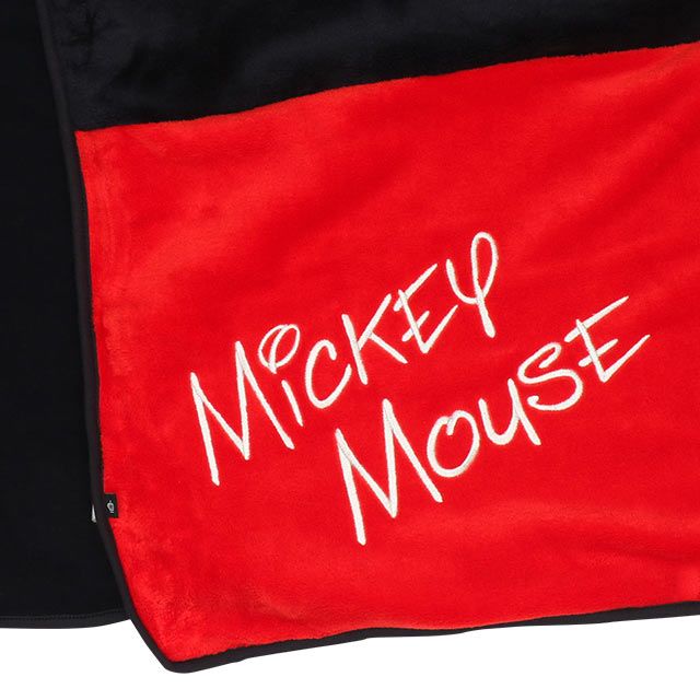 【ベビードール】ミッキー キャラクターブランケット 9016 / ひざ掛け 毛布 ポンチョ なりきるフェイスフード付き クッション 防寒 秋冬