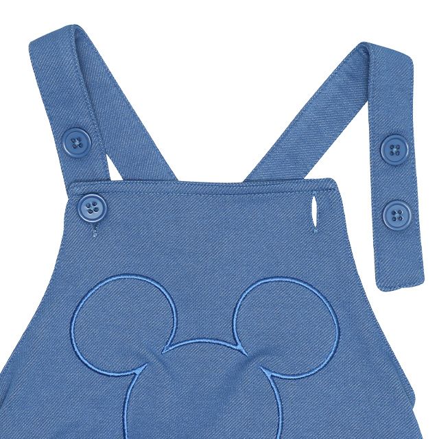 【ベビードール】ミッキー ギフトBOX付き 3点ギフトセット 9136B 【DY】 / 70-80cm ベビーサイズ 赤ちゃん 出産祝い 贈り物 プレゼント ベビー服 半袖 ボディスーツ ロンパース ボトムス サロペット 帽子 ぼうし コーデセット 立体モチーフ 耳付き