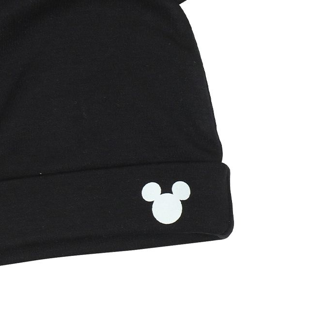 【ベビードール】ミッキー ギフトBOX付き 3点ギフトセット 9136B 【DY】 / 70-80cm ベビーサイズ 赤ちゃん 出産祝い 贈り物 プレゼント ベビー服 半袖 ボディスーツ ロンパース ボトムス サロペット 帽子 ぼうし コーデセット 立体モチーフ 耳付き