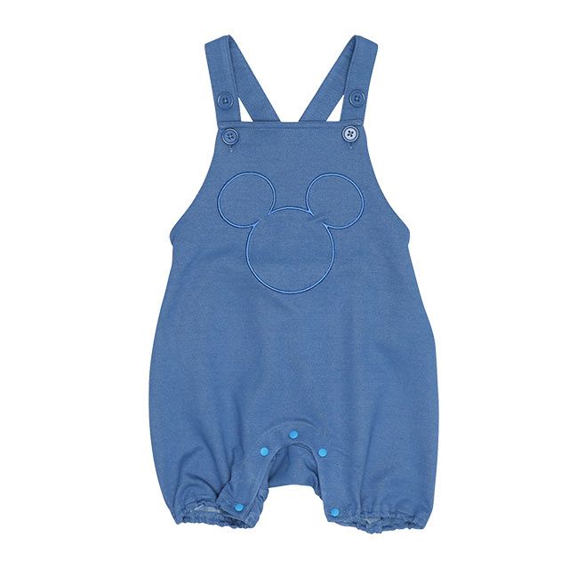 【ベビードール】ミッキー ギフトBOX付き 3点ギフトセット 9136B 【DY】 / 70-80cm ベビーサイズ 赤ちゃん 出産祝い 贈り物 プレゼント ベビー服 半袖 ボディスーツ ロンパース ボトムス サロペット 帽子 ぼうし コーデセット 立体モチーフ 耳付き