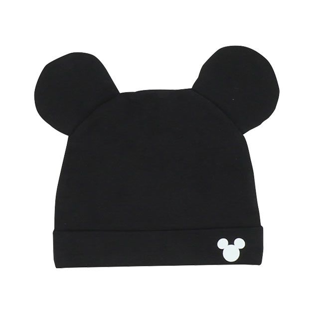 【ベビードール】ミッキー ギフトBOX付き 3点ギフトセット 9136B 【DY】 / 70-80cm ベビーサイズ 赤ちゃん 出産祝い 贈り物 プレゼント ベビー服 半袖 ボディスーツ ロンパース ボトムス サロペット 帽子 ぼうし コーデセット 立体モチーフ 耳付き