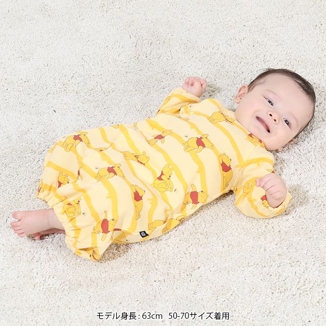 【ベビードール】プー 長袖2WAYオール 9138B