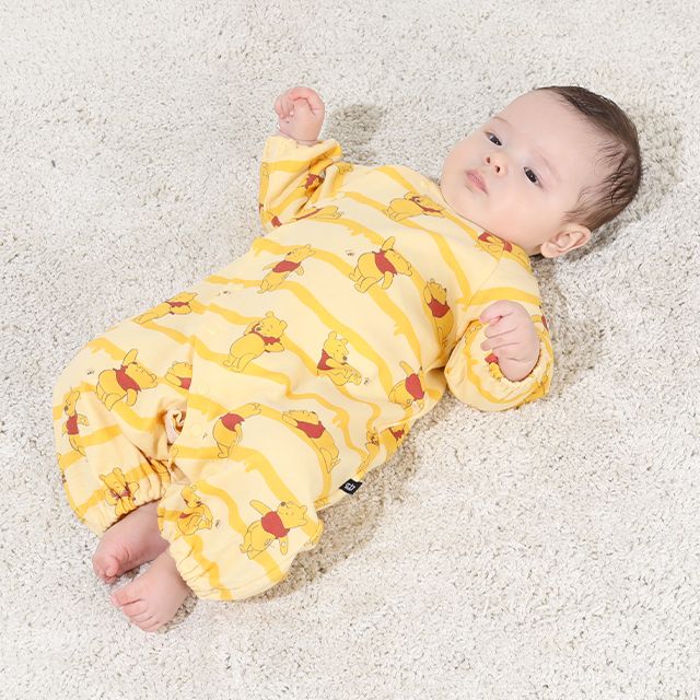 【ベビードール】プー 長袖2WAYオール 9138B