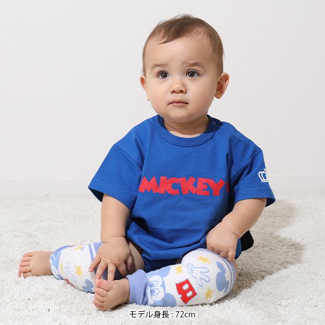 【ベビードール】ミッキー ベビーレッグウォーマー 9171 / ベビーサイズ 赤ちゃん ベビー用品 雑貨 靴下 レッグウェア 出産祝い 贈り物 プレゼント 冷え対策  ハイハイ 膝 保護 サポーター