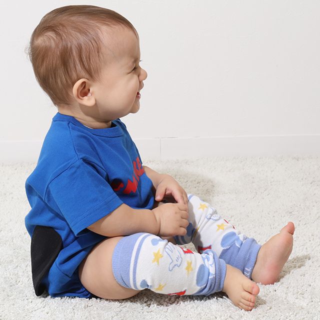 【ベビードール】ミッキー ベビーレッグウォーマー 9171 / ベビーサイズ 赤ちゃん ベビー用品 雑貨 靴下 レッグウェア 出産祝い 贈り物 プレゼント 冷え対策  ハイハイ 膝 保護 サポーター