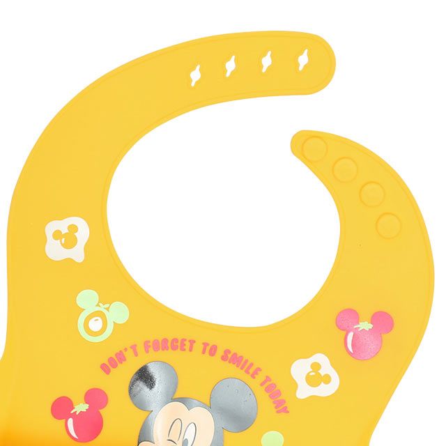 【ベビードール】ミニー シリコン スタイ 9174 / 赤ちゃん 出産祝い 贈り物 プレゼント ベビー用品 シリコン素材 首回り4段階調整可 食洗機対応