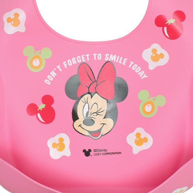 【ベビードール】ミニー シリコン スタイ 9174 / 赤ちゃん 出産祝い 贈り物 プレゼント ベビー用品 シリコン素材 首回り4段階調整可 食洗機対応