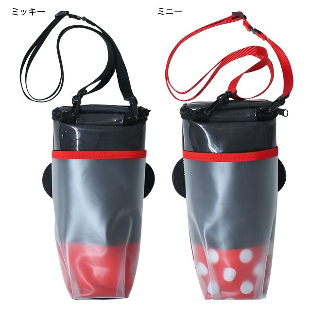 【ベビードール】ミニー マルチケース 9234 / キッズ かばん 鞄 ショルダーバッグ ポーチ 小物入れ 立体モチーフ ショルダーベルト長さ調節、取り外し可能 エナメル 防水