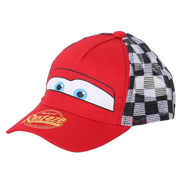 【ベビードール】カーズ メッシュキャップ 9267 / 頭回り：50-54cm キッズ ぼうし 帽子 野球帽 面ファスナーでサイズ調整可能 リフレクター ライトニング・マックィーン