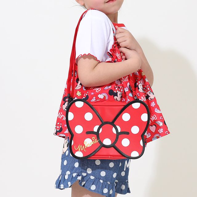 【ベビードール】ミニー キャラクターモチーフショルダーバッグ 9280 / キッズ かばん 鞄 ダイカット ショルダーベルト長さ調整、取り外し可能