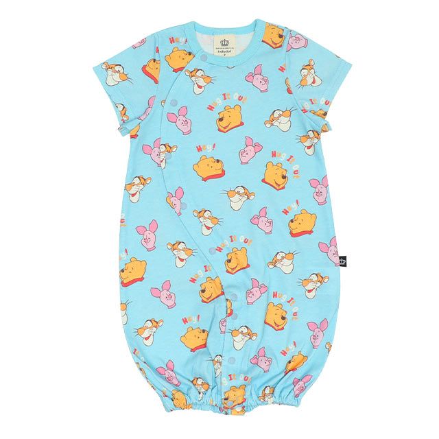 【ベビードール】プー くまのプーさん 総柄半袖2WAYオール 9287B