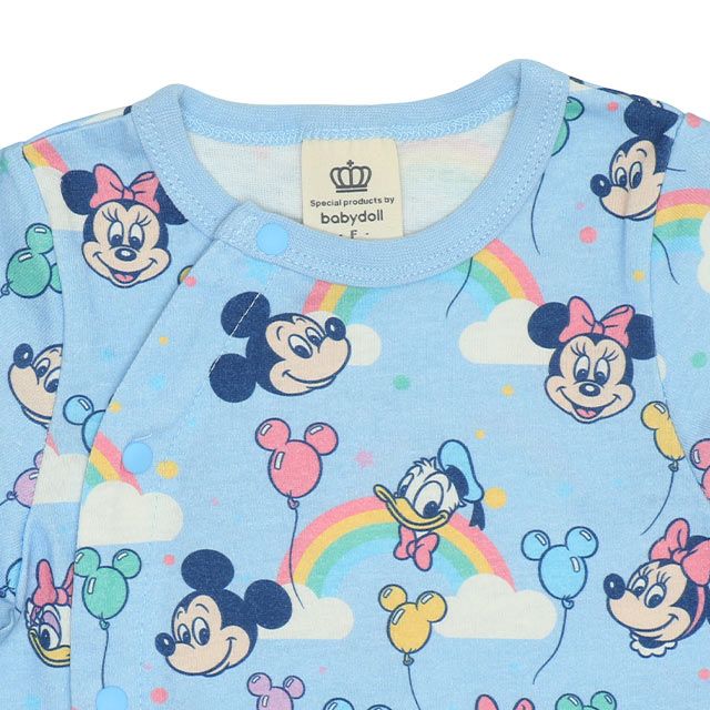 【ベビードール】チップ＆デール 総柄半袖2WAYオール 9287B