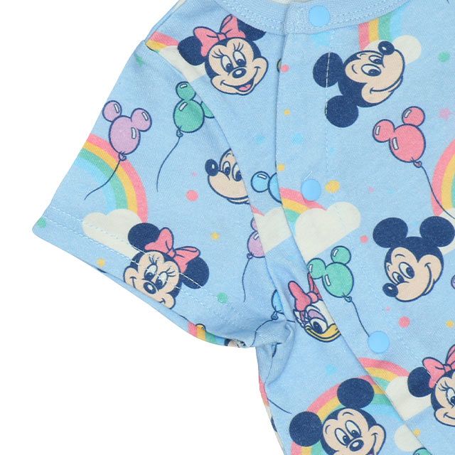 【ベビードール】チップ＆デール 総柄半袖2WAYオール 9287B