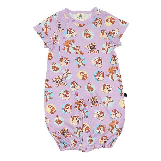 【ベビードール】チップ＆デール 総柄半袖2WAYオール 9287B