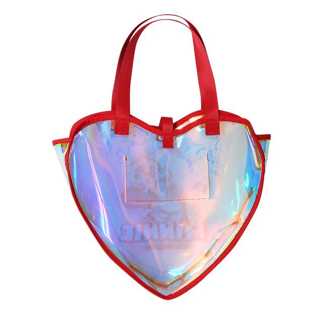 【ベビードール】ミニー ハートクリアバッグ 9446 / キッズ かばん 鞄  ビニールバッグ オーロラフィルム 撥水 ガーリー ガールズコーデ