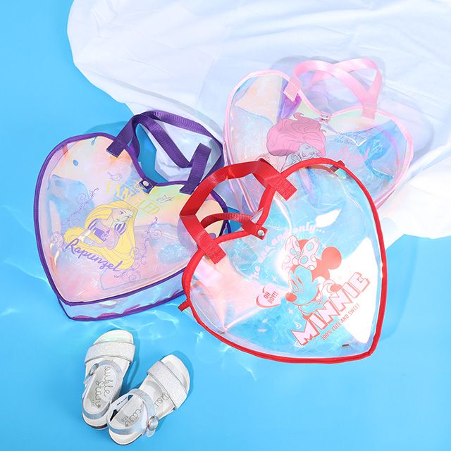 【ベビードール】ミニー ハートクリアバッグ 9446 / キッズ かばん 鞄  ビニールバッグ オーロラフィルム 撥水 ガーリー ガールズコーデ