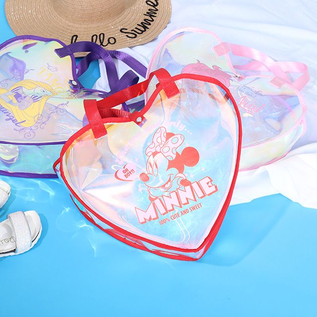 【ベビードール】ミニー ハートクリアバッグ 9446 / キッズ かばん 鞄  ビニールバッグ オーロラフィルム 撥水 ガーリー ガールズコーデ