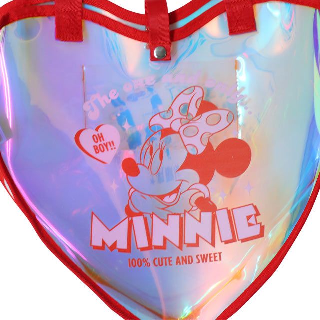 【ベビードール】ミニー ハートクリアバッグ 9446 / キッズ かばん 鞄  ビニールバッグ オーロラフィルム 撥水 ガーリー ガールズコーデ