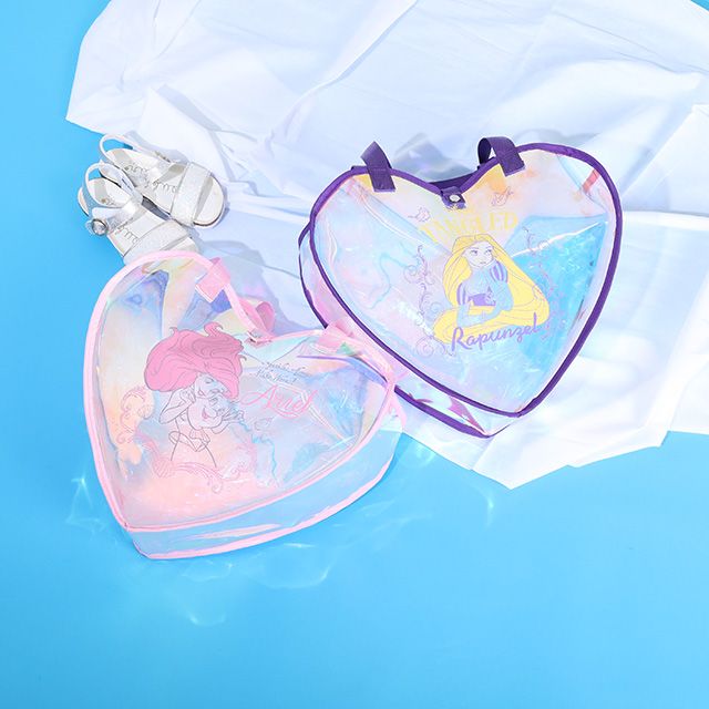 【ベビードール】ラプンツェル プリンセス / ハートクリアバッグ 9449 / キッズ かばん 鞄  ビニールバッグ オーロラフィルム 撥水 ガーリー ガールズコーデ