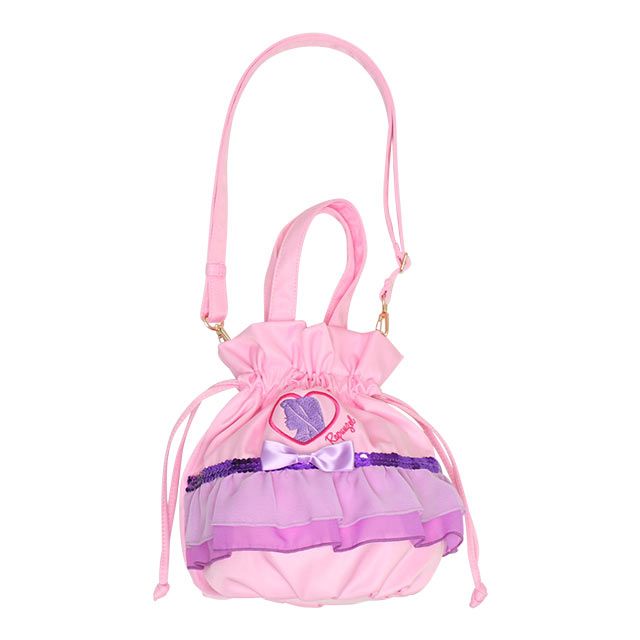 【ベビードール】ラプンツェル プリンセス / 2WAY巾着ポシェット 9453 / 手提げ袋 鞄 かばん トートバッグ ショルダーバッグ ショルダーベルト長さ調整可 マグネットボタン お姫様 ガーリー