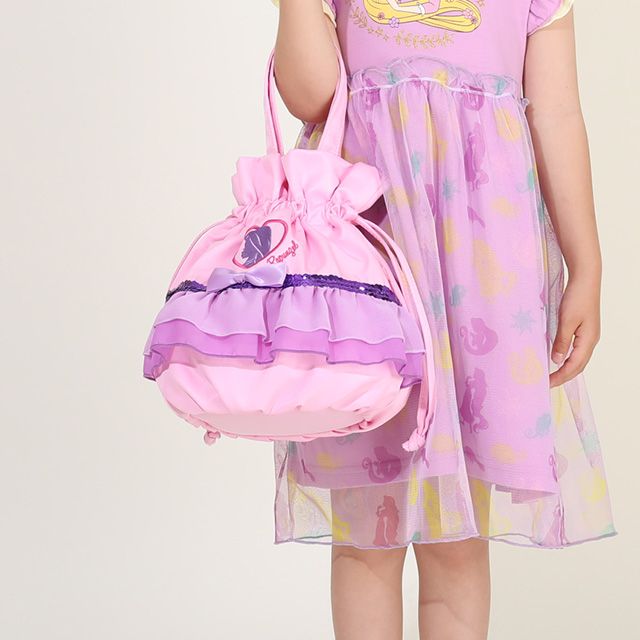 【ベビードール】ラプンツェル プリンセス / 2WAY巾着ポシェット 9453 / 手提げ袋 鞄 かばん トートバッグ ショルダーバッグ ショルダーベルト長さ調整可 マグネットボタン お姫様 ガーリー