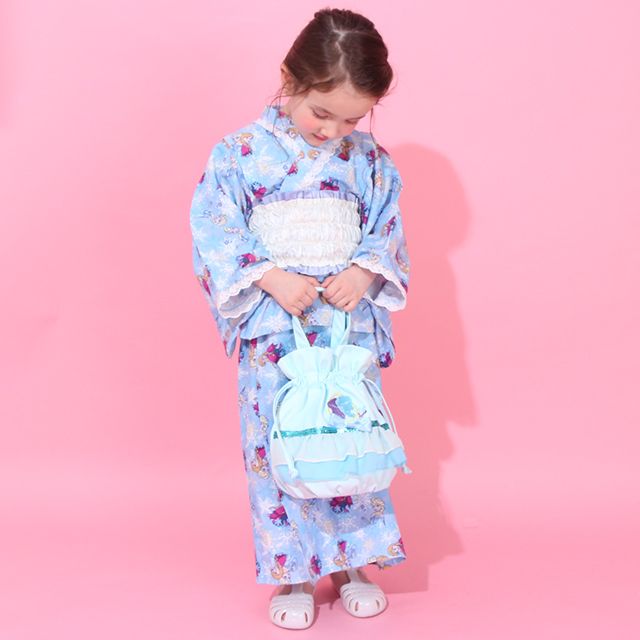 【ベビードール】アナ エルサ プリンセス / 2WAY巾着ポシェット 9453 / 手提げ袋 鞄 かばん トートバッグ ショルダーバッグ ショルダーベルト長さ調整可 マグネットボタン お姫様 ガーリー