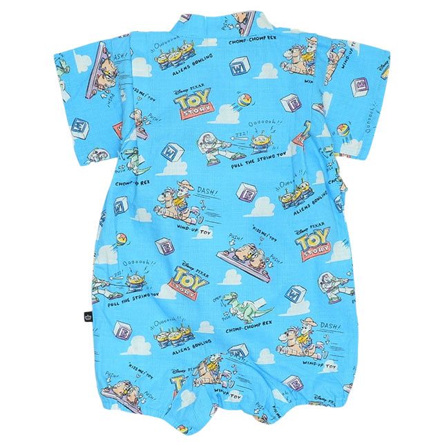 【ベビードール】トイ・ストーリー ベビー甚平 9531B / トイ・ストーリー ベビーサイズ 赤ちゃん 出産祝い 贈り物 プレゼント ベビー服 つなぎ 吸汗 速乾 グラフティ 着物