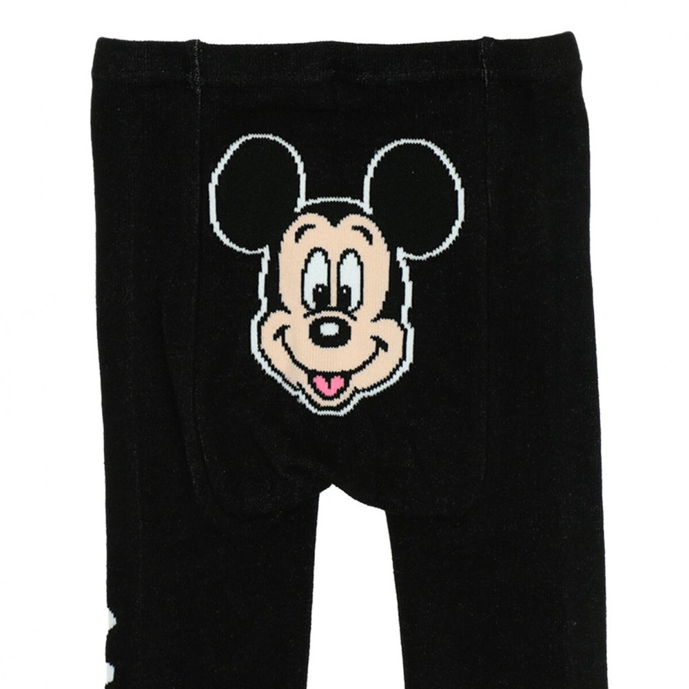 【ベビードール】ミッキー おしりキャラクターべビータイツ 9604 / フリーサイズ ベビーサイズ 赤ちゃん 出産祝い 贈り物 プレゼント ベビー服 ベビー用品 ボトム タイツ 冷え防止 楽ちん
