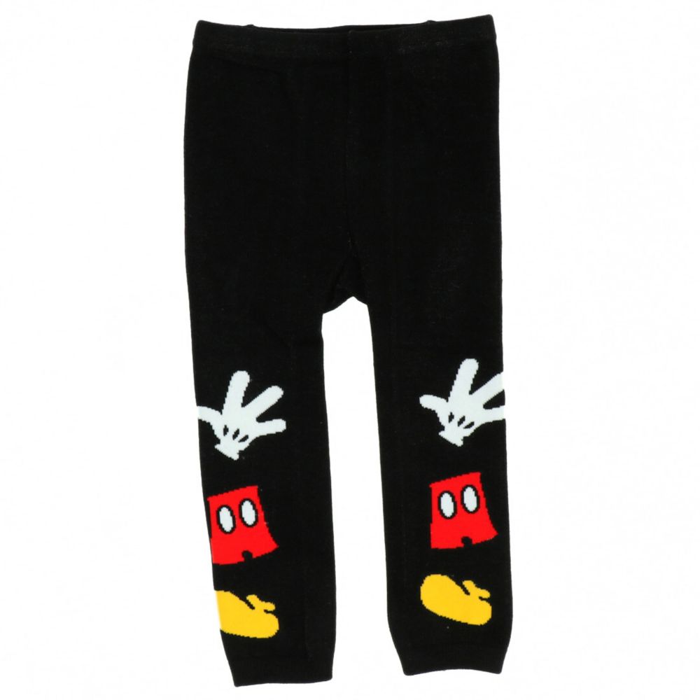 【ベビードール】ミッキー おしりキャラクターべビータイツ 9604 / フリーサイズ ベビーサイズ 赤ちゃん 出産祝い 贈り物 プレゼント ベビー服 ベビー用品 ボトム タイツ 冷え防止 楽ちん