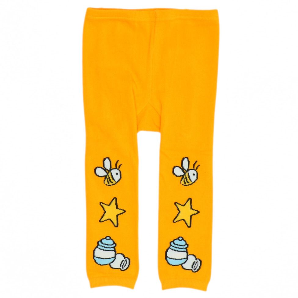 【ベビードール】プー おしりキャラクターべビータイツ 9604 / フリーサイズ ベビーサイズ 赤ちゃん 出産祝い 贈り物 プレゼント ベビー服 ベビー用品 ボトム タイツ 冷え防止 楽ちん