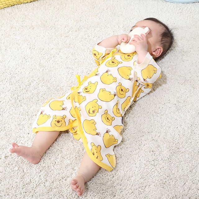 【ベビードール】プー コンビ肌着 9620B / 50-60cm ベビーサイズ 赤ちゃん 出産祝い 贈り物 プレゼント ベビー服 ベビー用品 綿100％ オールシーズン