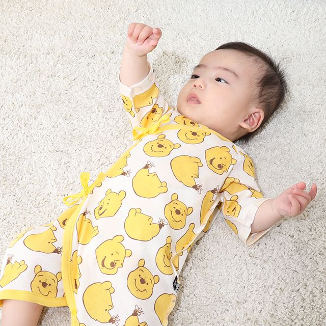 【ベビードール】プー コンビ肌着 9620B / 50-60cm ベビーサイズ 赤ちゃん 出産祝い 贈り物 プレゼント ベビー服 ベビー用品 綿100％ オールシーズン