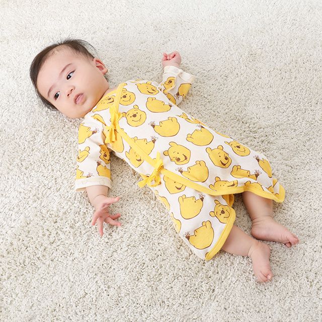 【ベビードール】プー コンビ肌着 9620B / 50-60cm ベビーサイズ 赤ちゃん 出産祝い 贈り物 プレゼント ベビー服 ベビー用品 綿100％ オールシーズン