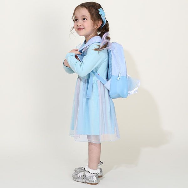 【ベビードール】アナ エルサ プリンセス / リュック 7143 / キッズ かばん 鞄 ショルダーベルト（長さ調整可/クッション入） ダブルファスナー お姫様 コスチューム ガーリー