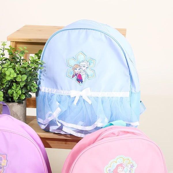 【ベビードール】アナ エルサ プリンセス / リュック 7143 / キッズ かばん 鞄 ショルダーベルト（長さ調整可/クッション入） ダブルファスナー お姫様 コスチューム ガーリー