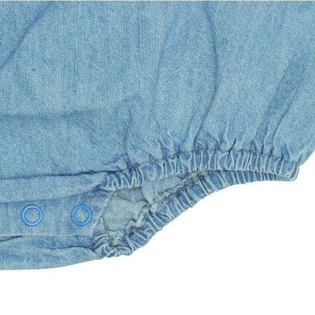 【ベビードール】ミッキー デニムシャツぽってり ロンパース 9687B ベビー 新生児