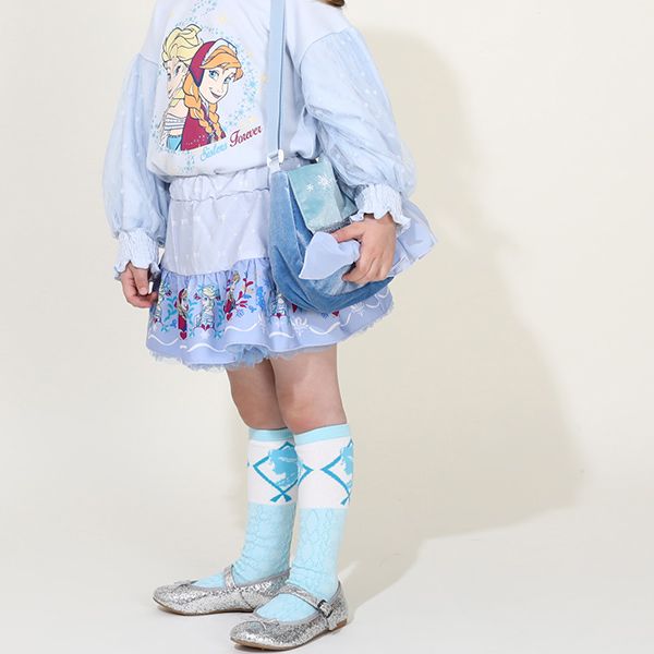 【ベビードール】エルサ プリンセス / ポシェット 8723 / キッズ かばん 鞄 ショルダーバッグ 長さ調整可 開口部フラップ（面ファスナー） お姫様 コスチューム ガーリー ガールズコーデ アナと雪の女王 FROZEN