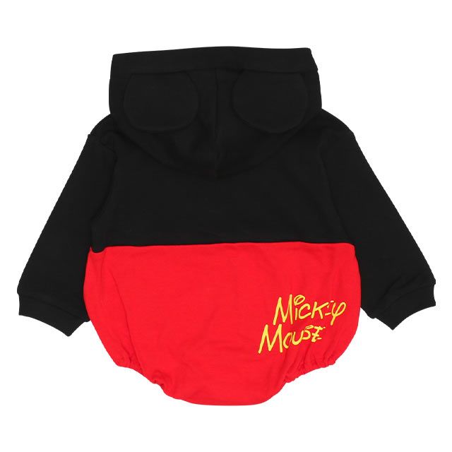 【ベビードール】ミッキー ギフトBOX付き なりきる2点ギフトセット 9802B 【DY】 / 70-80cm ベビーサイズ 赤ちゃん 出産祝い 贈り物 プレゼント ベビー服 長袖 フード付き ロンパース ボトムス タイツ コーデセット 仮装 コスチューム コスプレ