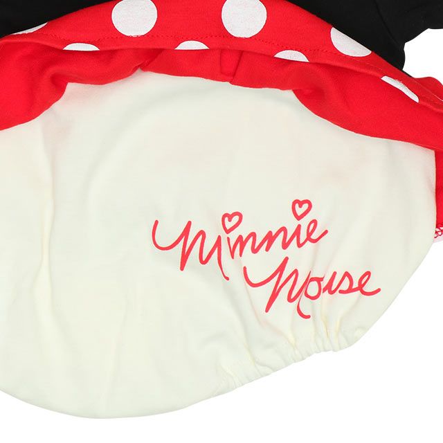 【ベビードール】ミニー ギフトBOX付き なりきる2点ギフトセット 9802B【DY】 / 70-80cm ベビーサイズ 赤ちゃん 出産祝い 贈り物 プレゼント ベビー服 長袖 フード付き ロンパース ボトムス スカート タイツ コーデセット 仮装 コスチューム コスプレ