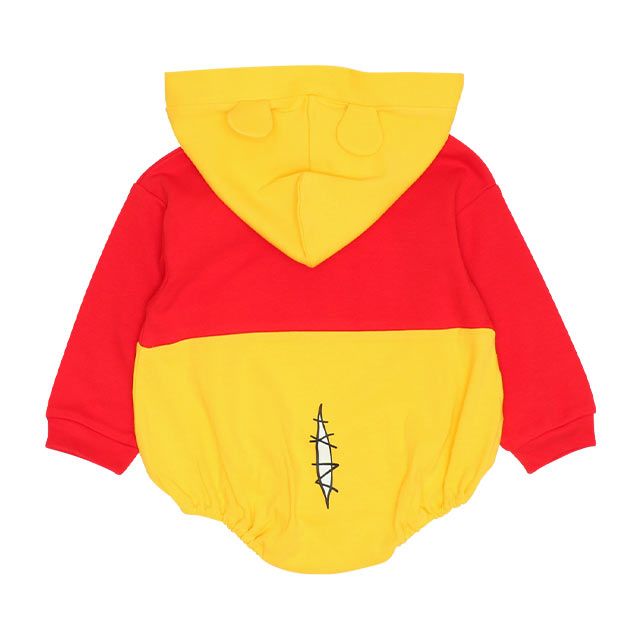 【ベビードール】プー ギフトBOX付き なりきる2点ギフトセット 9802B 【DY】 / 70-80cm ベビーサイズ 赤ちゃん 出産祝い 贈り物 プレゼント ベビー服 長袖 フード付き ロンパース ボトムス タイツ コーデセット 仮装 コスチューム コスプレ