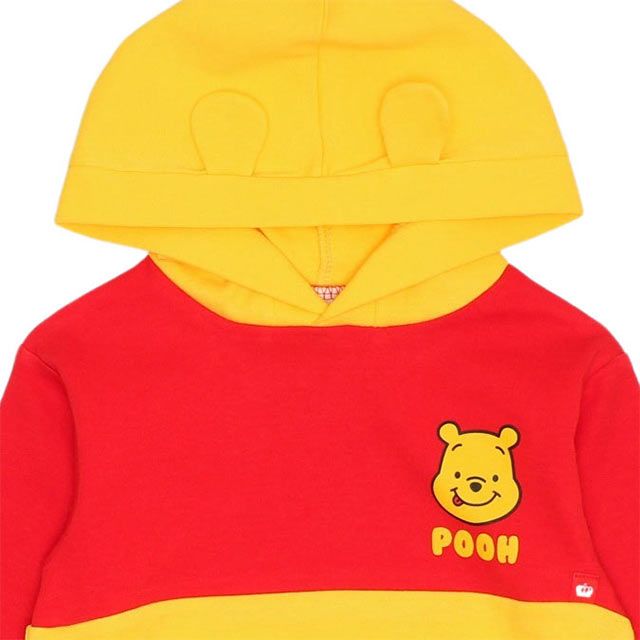 【ベビードール】プー ギフトBOX付き なりきる2点ギフトセット 9802B 【DY】 / 70-80cm ベビーサイズ 赤ちゃん 出産祝い 贈り物 プレゼント ベビー服 長袖 フード付き ロンパース ボトムス タイツ コーデセット 仮装 コスチューム コスプレ