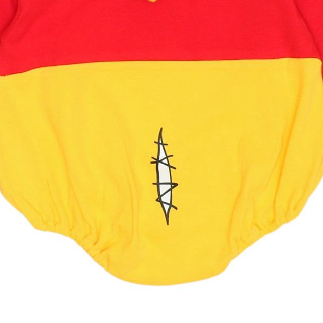 【ベビードール】プー ギフトBOX付き なりきる2点ギフトセット 9802B 【DY】 / 70-80cm ベビーサイズ 赤ちゃん 出産祝い 贈り物 プレゼント ベビー服 長袖 フード付き ロンパース ボトムス タイツ コーデセット 仮装 コスチューム コスプレ