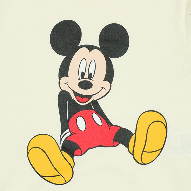 【ベビードール】ミッキー BIGフェイス ぽってりロンパース 9842B ベビー 男の子 女の子