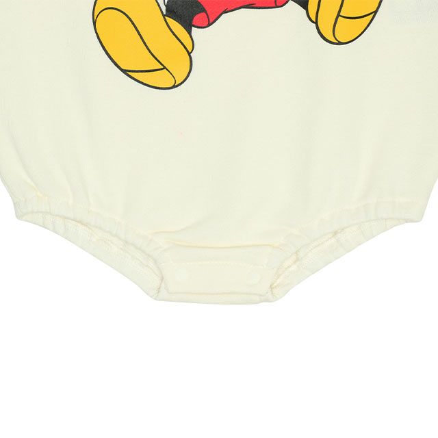 【ベビードール】ミッキー BIGフェイス ぽってりロンパース 9842B ベビー 男の子 女の子