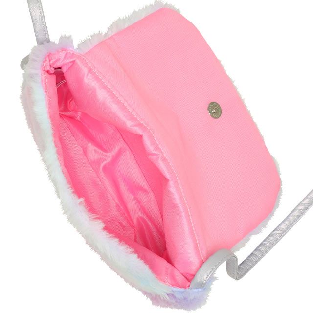 【ベビードール】アナ エルサ プリンセス / エコファーポシェット 8882 / キッズ 雑貨 鞄 カバン かばん バッグ 小物入れ 肩ひも（長さ調整可、取り外し不可） ふわふわ