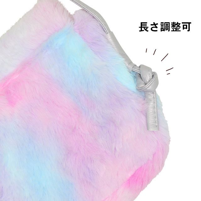 【ベビードール】アナ エルサ プリンセス / エコファーポシェット 8882 / キッズ 雑貨 鞄 カバン かばん バッグ 小物入れ 肩ひも（長さ調整可、取り外し不可） ふわふわ